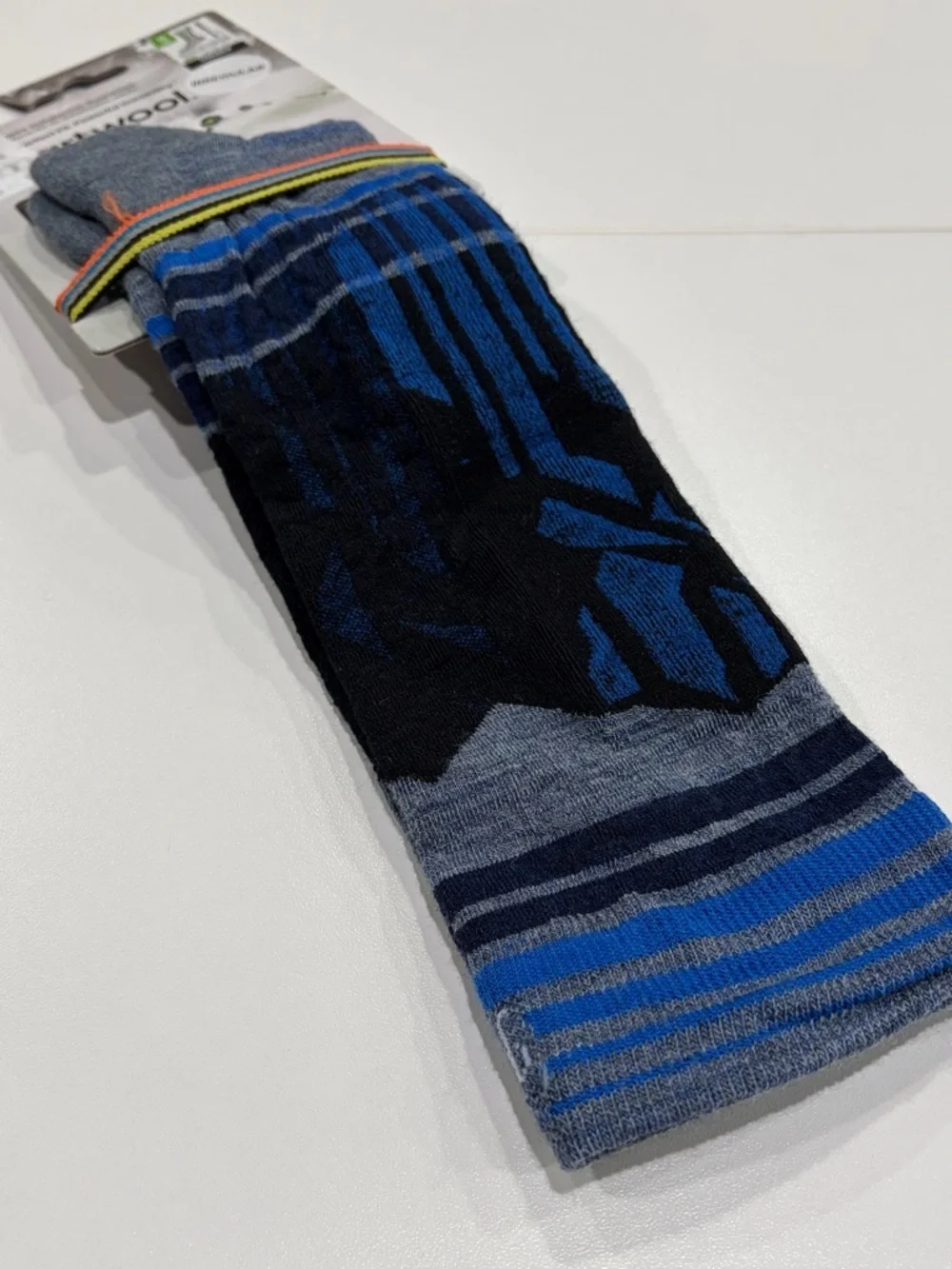 SmartWool Men's Medium Ski Targeted Cushion Summit Shot Socks NWT Pewter Blue